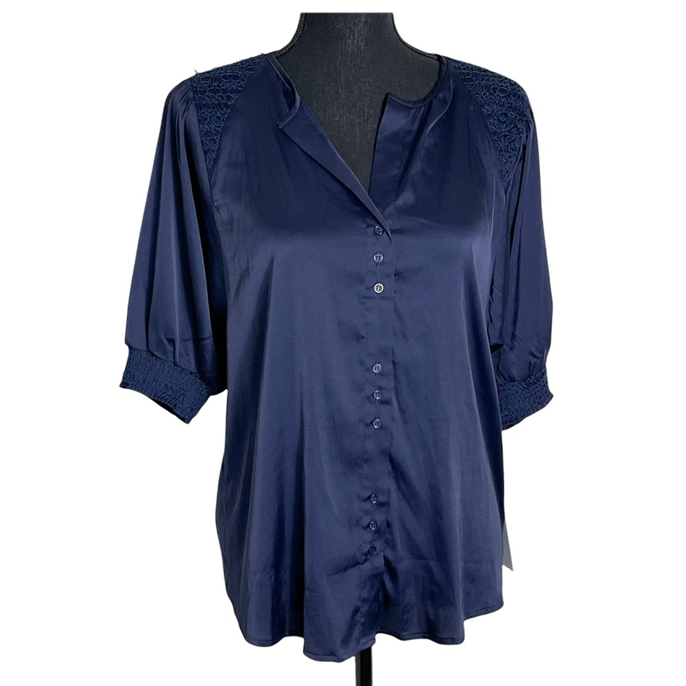 Bishop + Young Helena Smocked blouse New